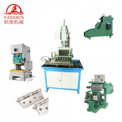 Steel butt hinge production line, steel hinge automatic drilling and chamfering machine